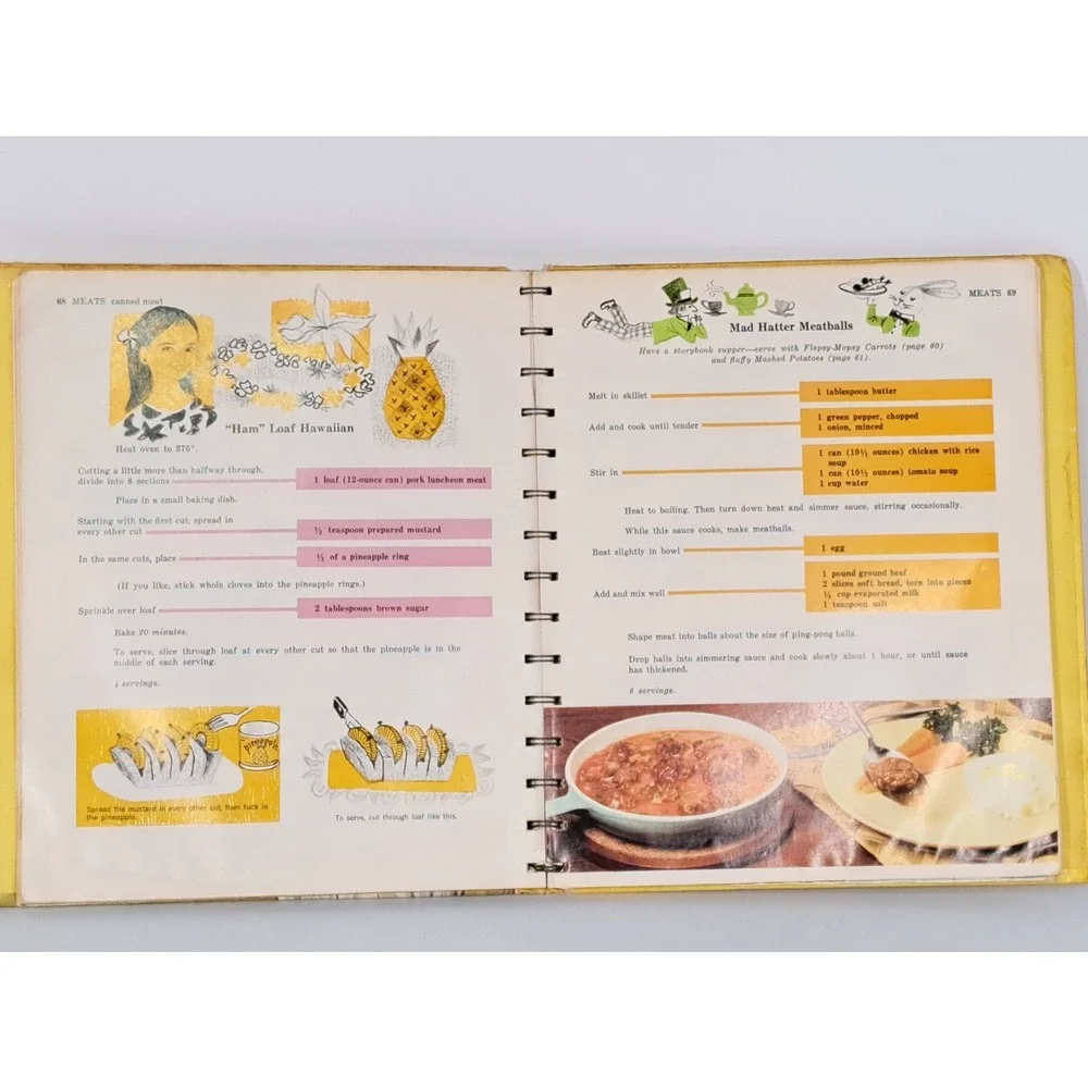 Betty Crocker New Boys and Girls Cookbook 1970 Vintage Spiral Bound Gloria Kamen